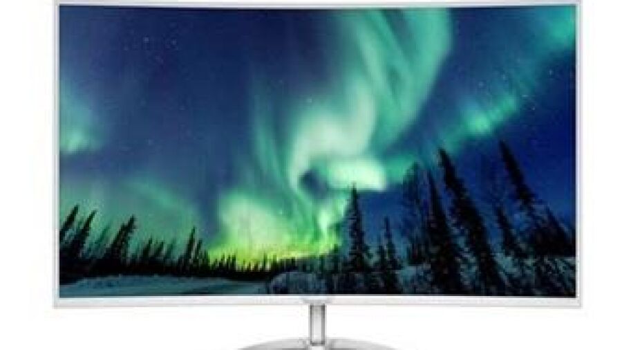 Grootste gebogen 4K Philips monitor