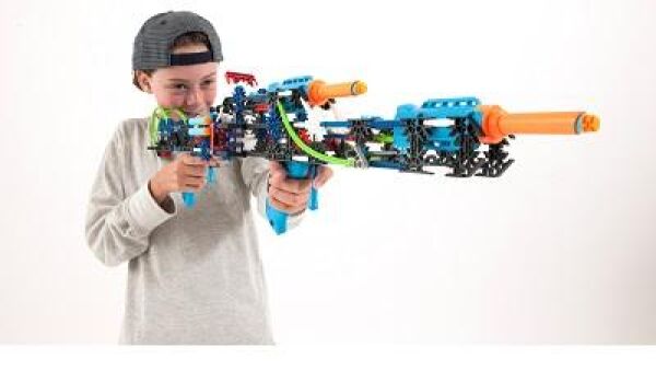 Bouwen en schieten met de innovatieve lijn blasters van K’NEX: K-FORCE