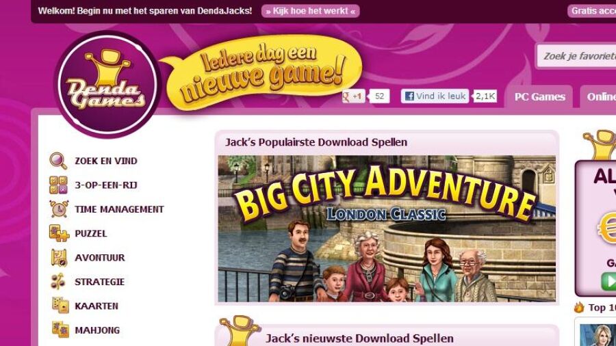 Denda Games introduceert  Games Club Card