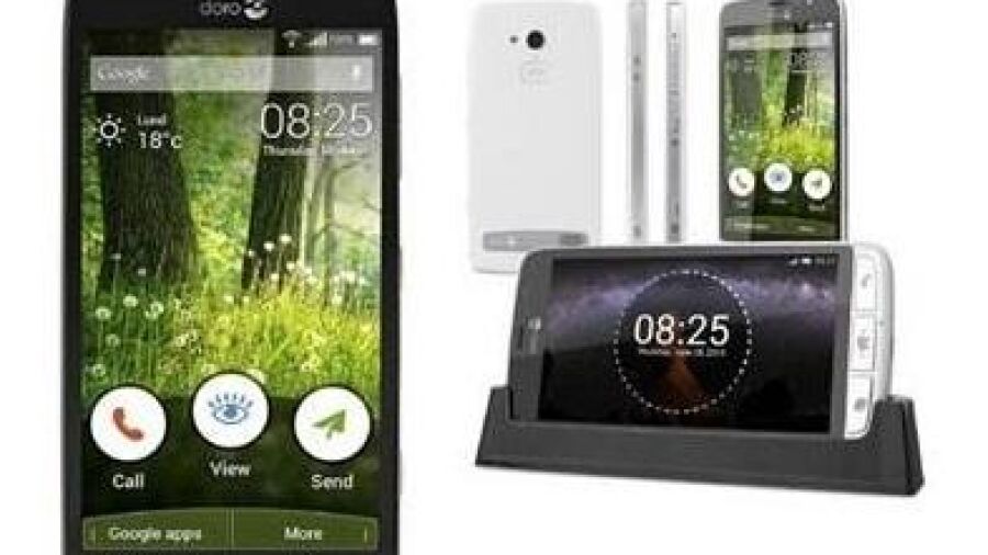 Smartphone voor senioren die intrede willen maken in digitale wereld