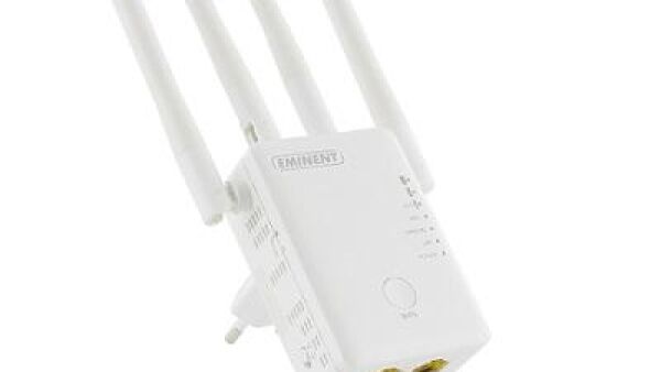 Vergroot het bereik van je netwerk met de EM4596 Concurrent AC1200 Dual Band WiFi Repeater