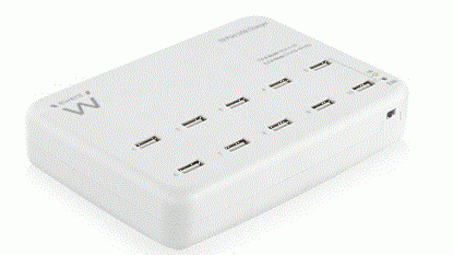 10 USB apparaten tegelijk opladen!