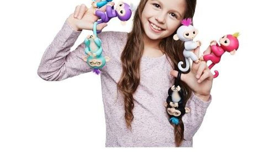 Fingerlings schattige aaibare robotaapjes die je om je vingers windt
