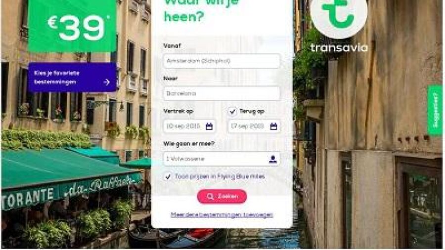 Transavia biedt zakenreiziger gemak en keuze
