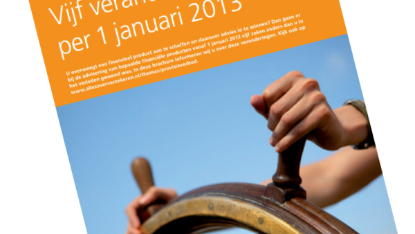 Verzekeraars presenteren folder over provisieverbod