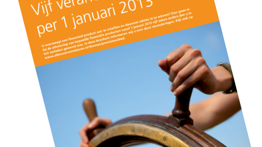 Verzekeraars presenteren folder over provisieverbod