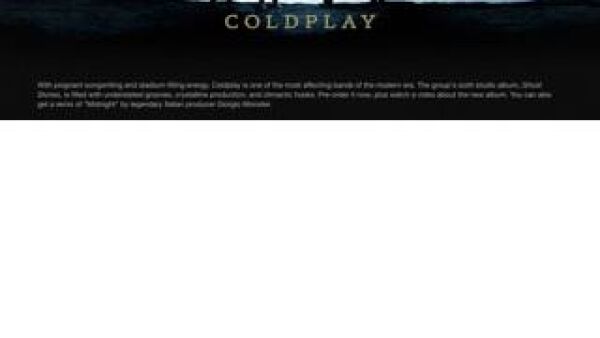 Nieuwe album Coldplay nu exclusief te streamen via iTunes