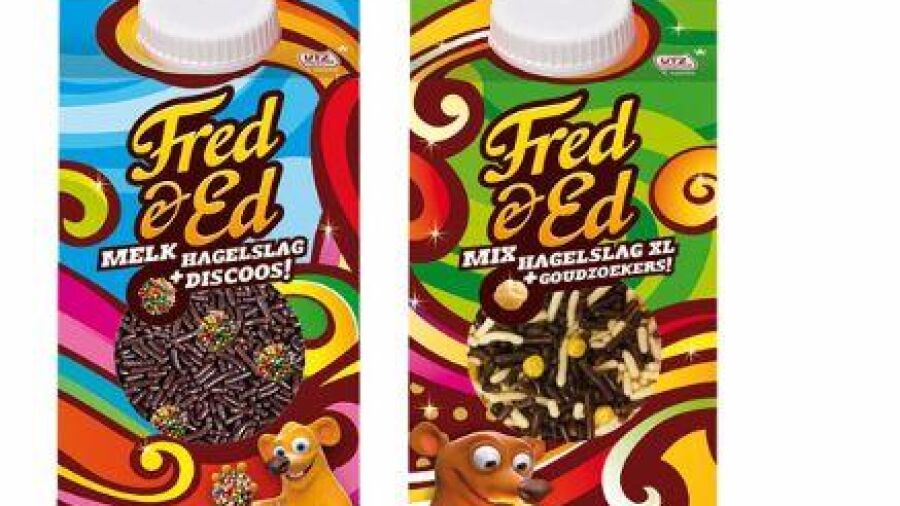 Nieuw van Fred & Ed, pindakaas uit een tube en hagelslag uit een melkpak!