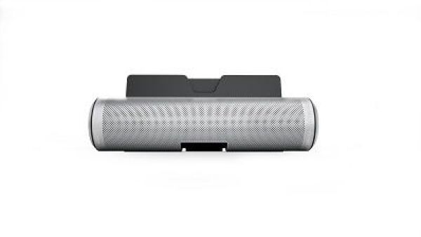 Sound Cylinder van Definitive Technology klemvast op tablets
