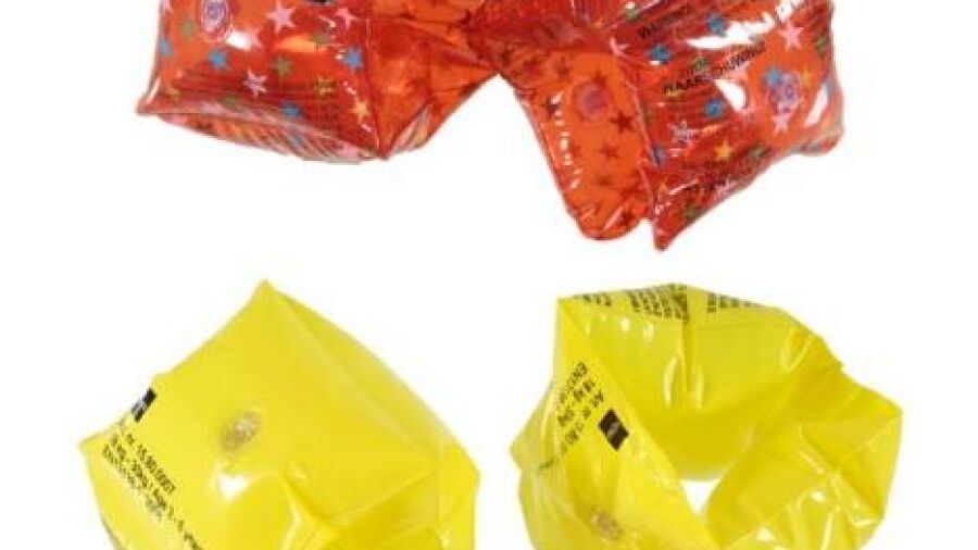 Veiligheidswaarschuwing Hema zwembandjes