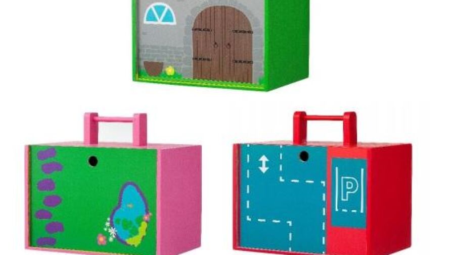 Veiligheidswaarschuwing HEMA houten speelgoed draagkisten