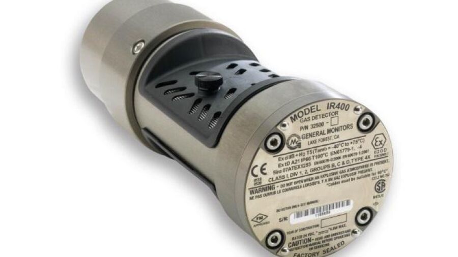 Slechts 3 seconden responstijd voor General Monitors IR400 infraroodpuntgasdetector