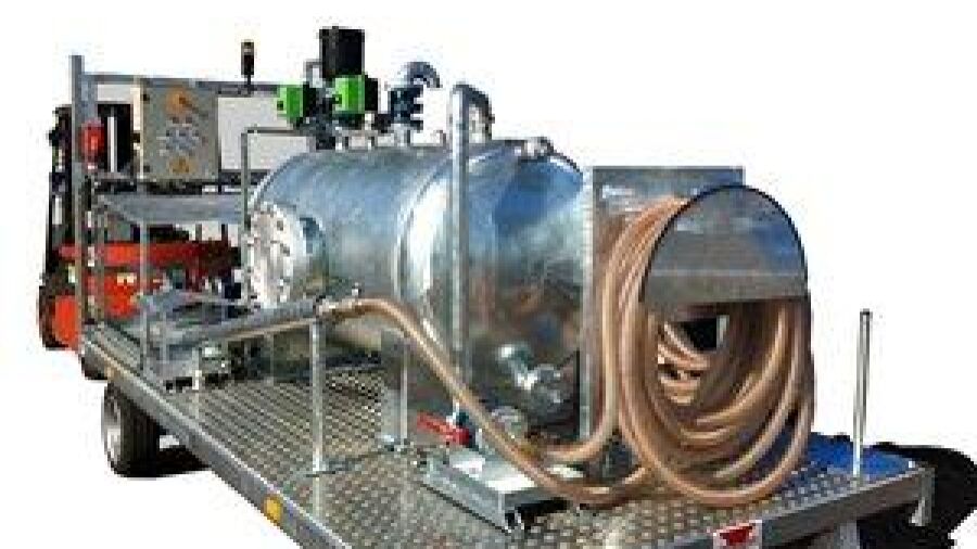 Mobiele vacu퀌?m unit voor vloeistoflekkage