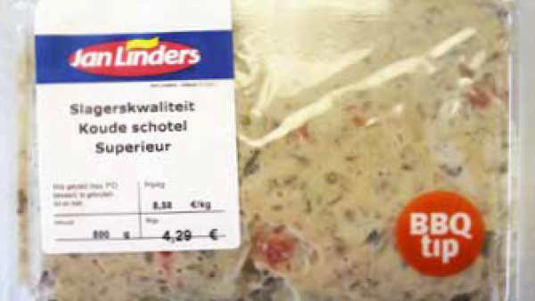 Veiligheidswaarschuwing Jan Linders Slagerskwaliteit Koude Schotel