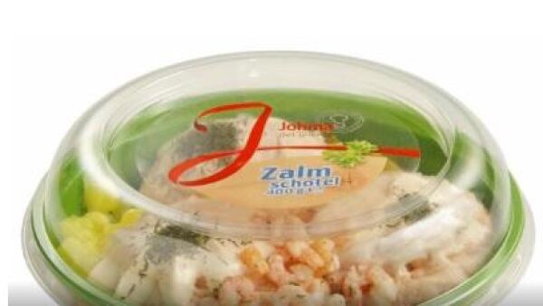 Belangrijke veiligheidswaarschuwing Johma aardappel-zalmsalade schotels 400g