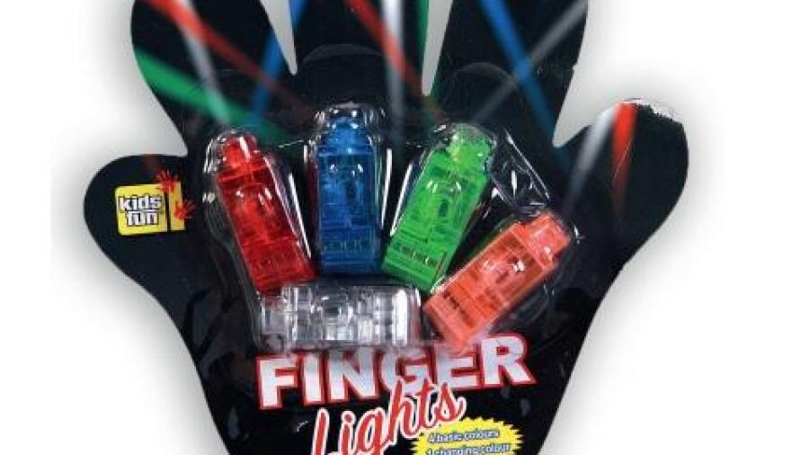 Veiligheidswaarschuwing Kidsfun vingerlampjes
