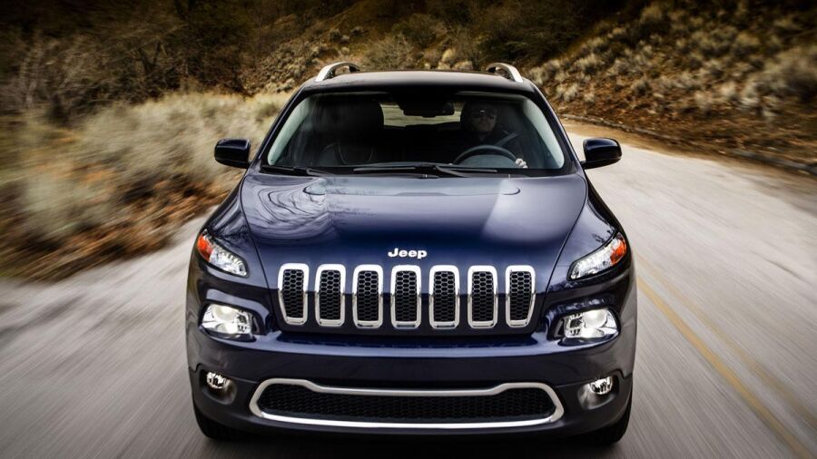 Jeep licht sluiertipje nieuwe Cherokee op