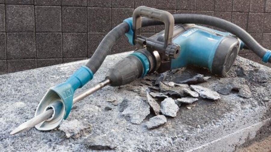 Gecertificeerde Makita adapters rekenen af met stof bij boren en breken