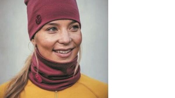 Nekwarmer haarband en muts ineen