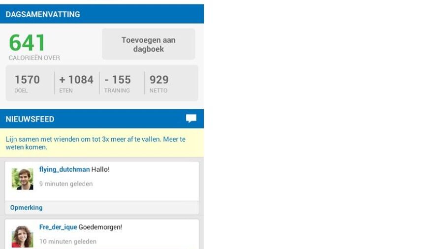 MyFitnessPal lanceert naast afvalapp ook Nederlandse community