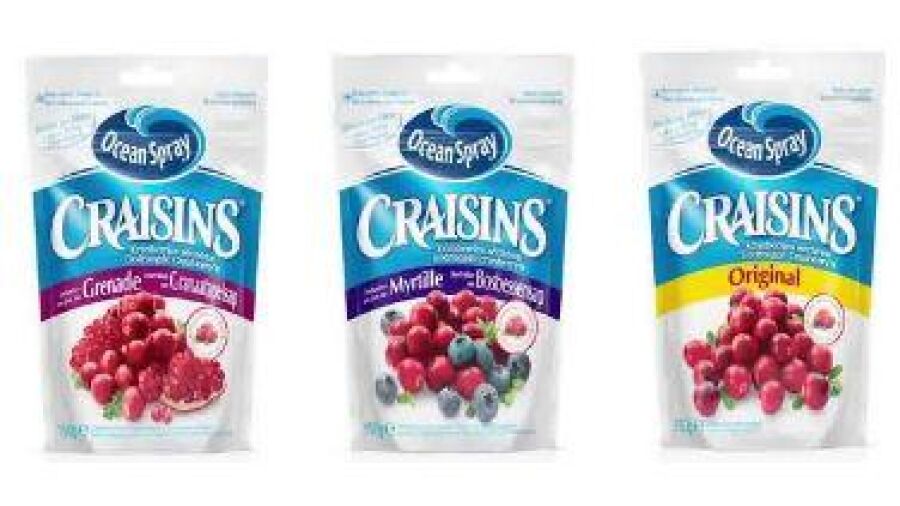 Ocean Spray introduceert Craisins gedroogde cranberries
