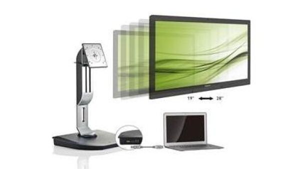 Philips USB Docking Stand: een monitorstandaard en universele dock in í©í©n