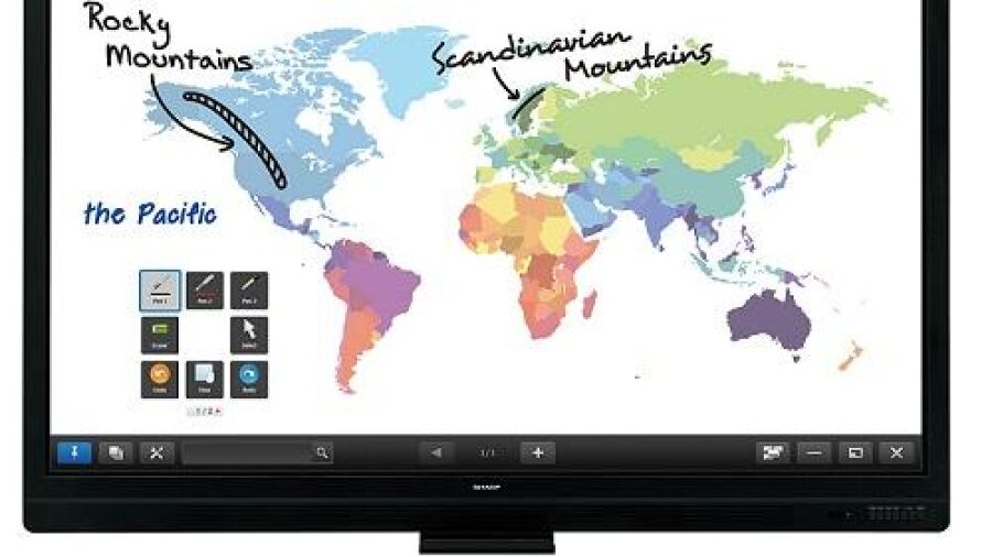 Meerdere gebruikers delen content op í©í©n display dankzij draadloze module