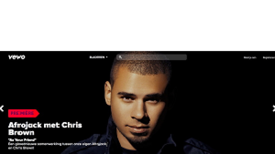 Video- en entertainmentplatform VEVO is nu ook beschikbaar in Nederland