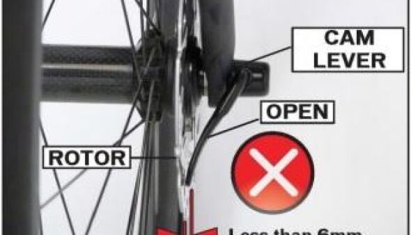 Veiligheidswaarschuwing snelspanner Specialized Rider Care