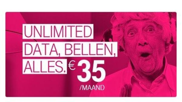 TMobile introduceert onbeperkt mobiele data sms en en bellen voor 35 euro per maand