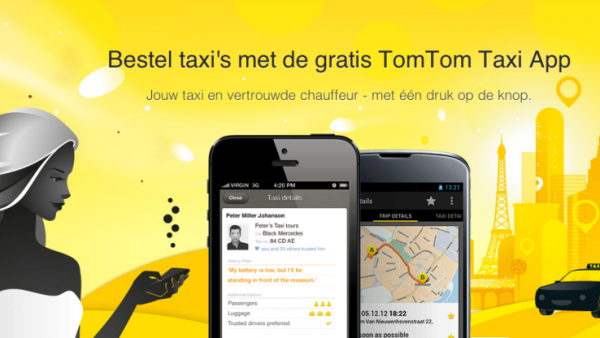 Snel en makkelijk een taxi bestellen met gratis TomTomTaxi app