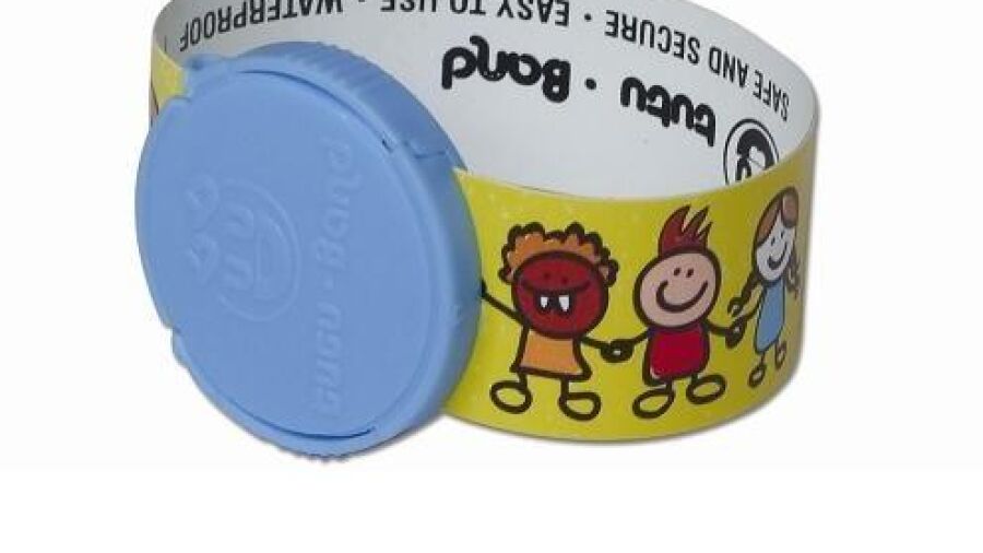 SOS kinderpolsbandjes in vrolijke kleuren