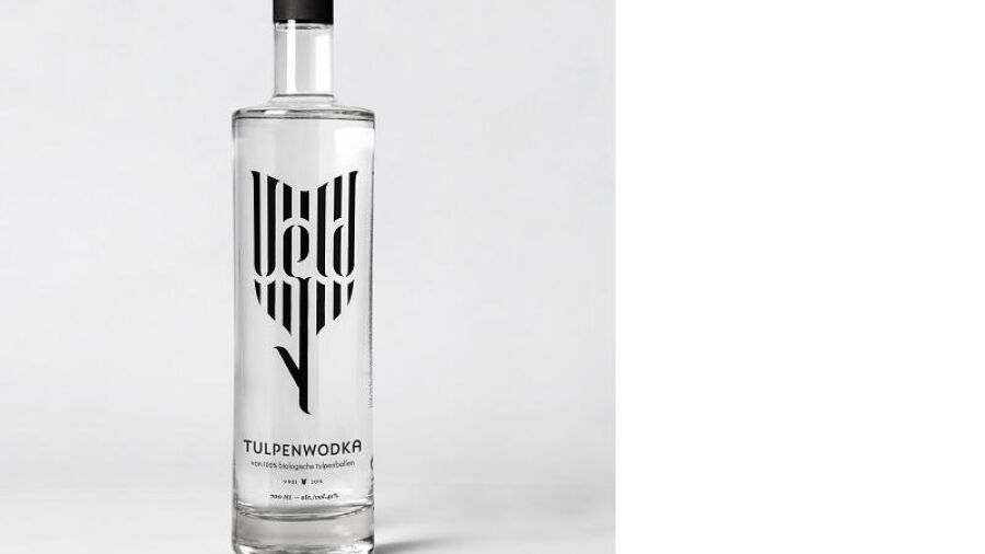 Wodka gestookt van 100 biologische tulpenbollen