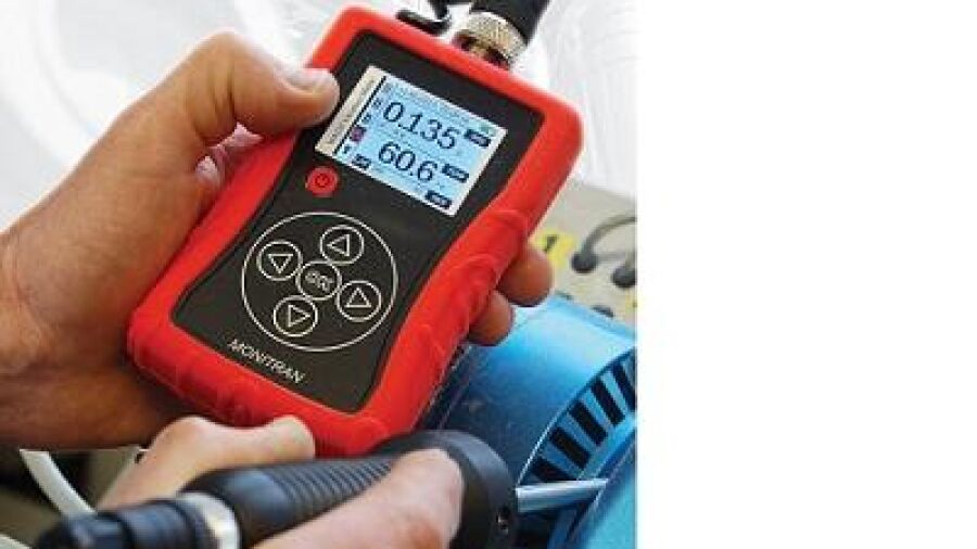 VM220 handheld trillingsmeter met display