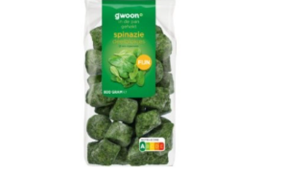 Veiligheidswaarschuwing G’woon diepvries spinazie fijn (zak 800 gram)